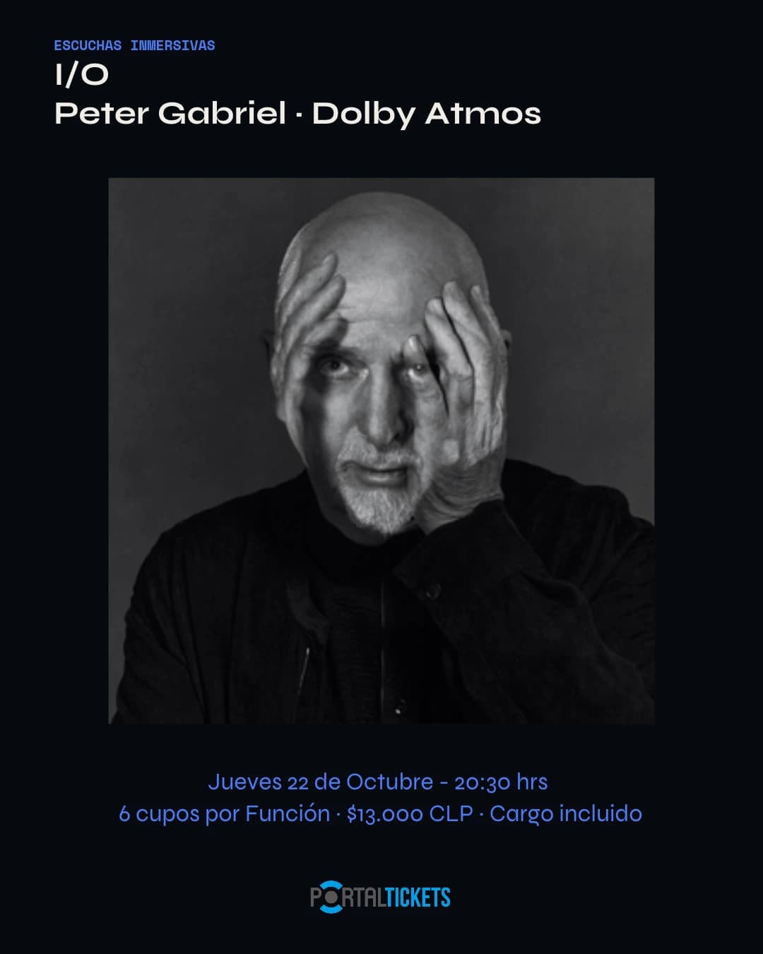 I/O · Peter Gabriel · Escuchas Inmersivas en Estudio Serena