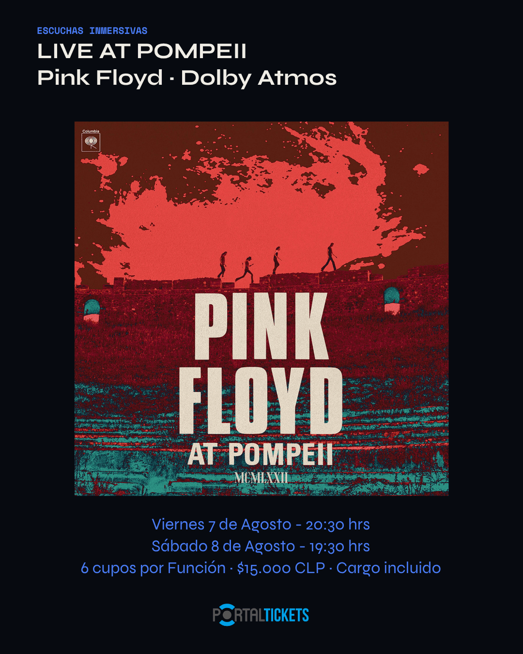 Live at Pompeii · Escuchas Inmersivas en Estudio Serena