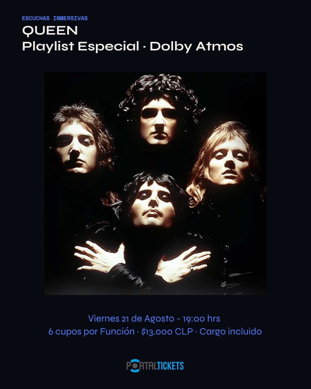 Queen · Escuchas Inmersivas en Estudio Serena